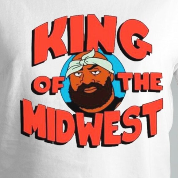 King Of The Midwest Isaiah Broner Meme Sports Fan Gift Graphic T-Shirt 90 - Picture 2 of 5
